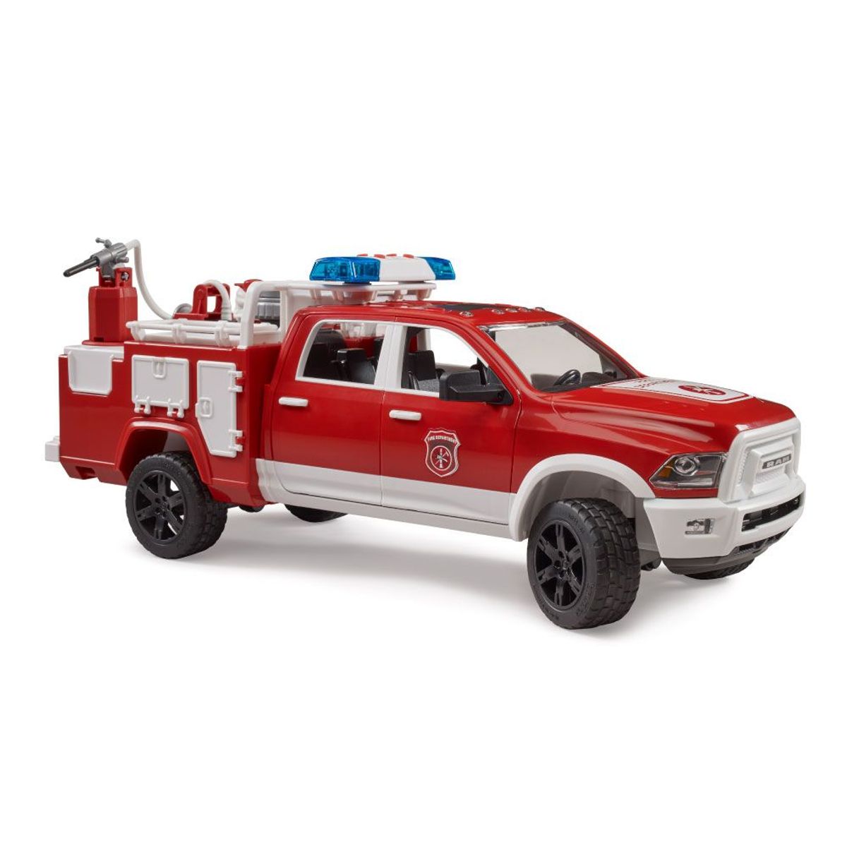 BRUDER - Juguete Camioneta Bombero Dodge Ram Luces Sonido Bruder 2544