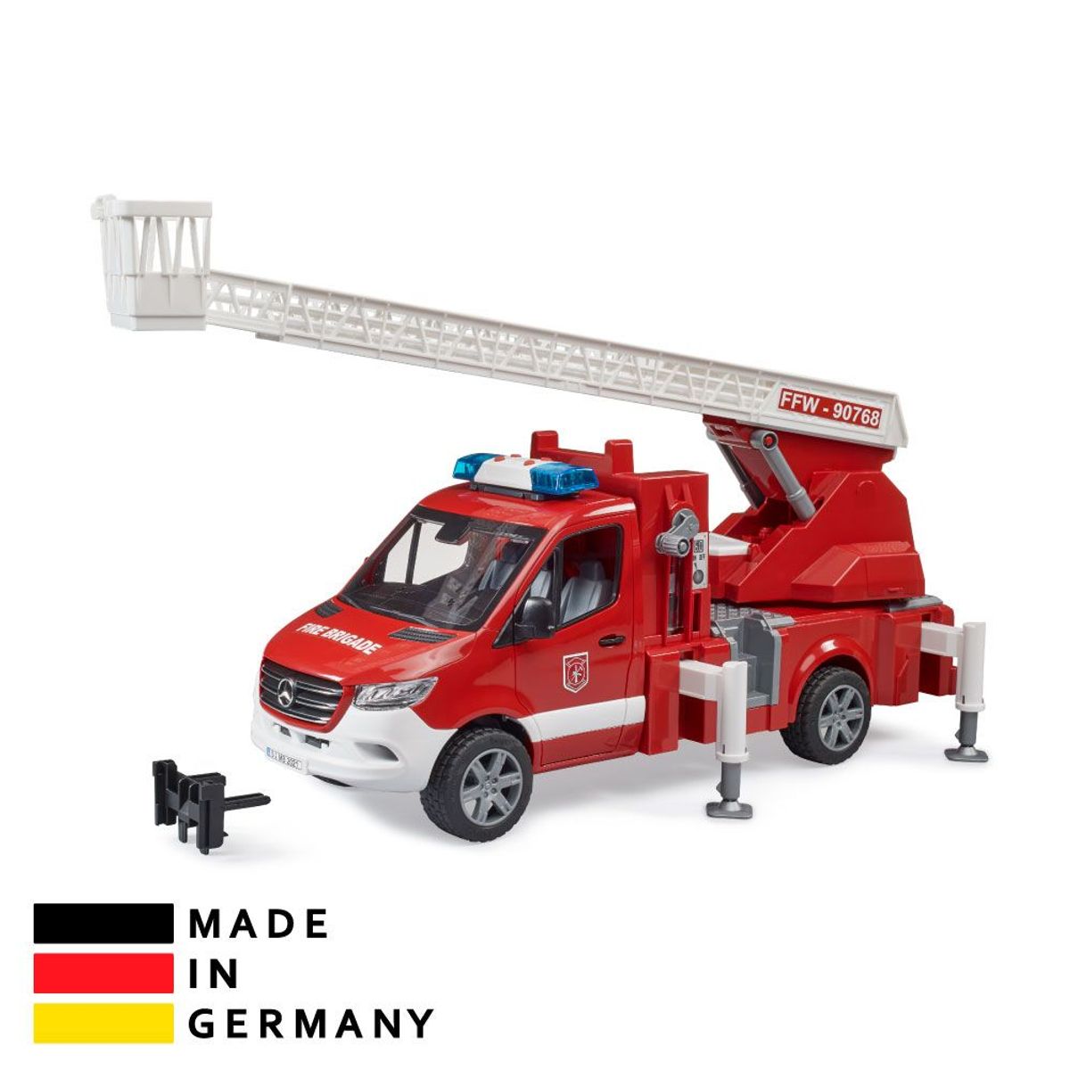 BRUDER - Juguete Camión Bombero Emergencia con Escalera Bruder 02673