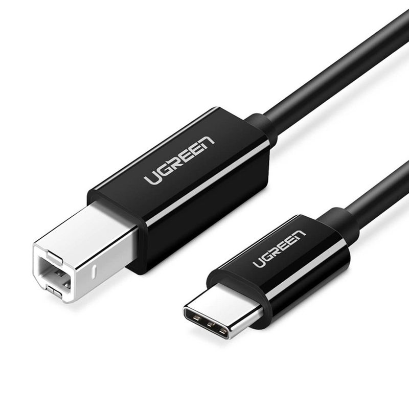 UGREEN - Cable Impresora 2m USB-C a USB-B Ugreen 480Mb/s US241 - 50446