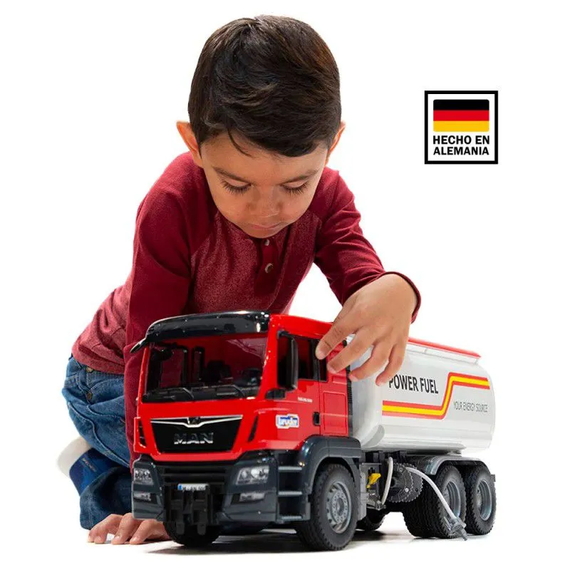 BRUDER - Juguete de Camión Cisterna Agua Combustible Man Bruder 03775