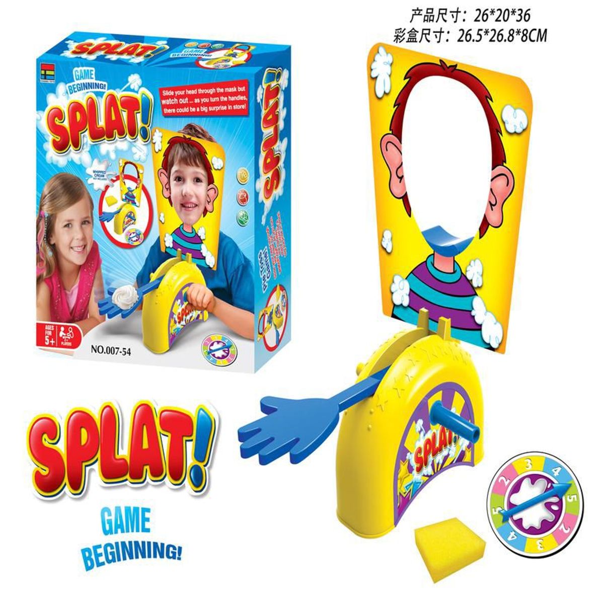 GENERICO - JUEGO DE MESA PASTEL EN LA CARA