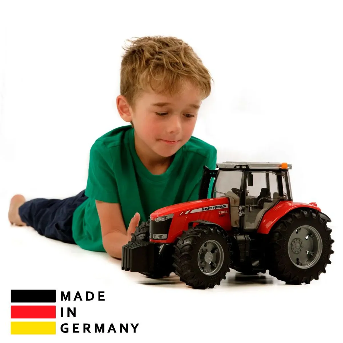 BRUDER - Juguete Tractor Agrícola Rojo Massey Ferguson Bruder 03046