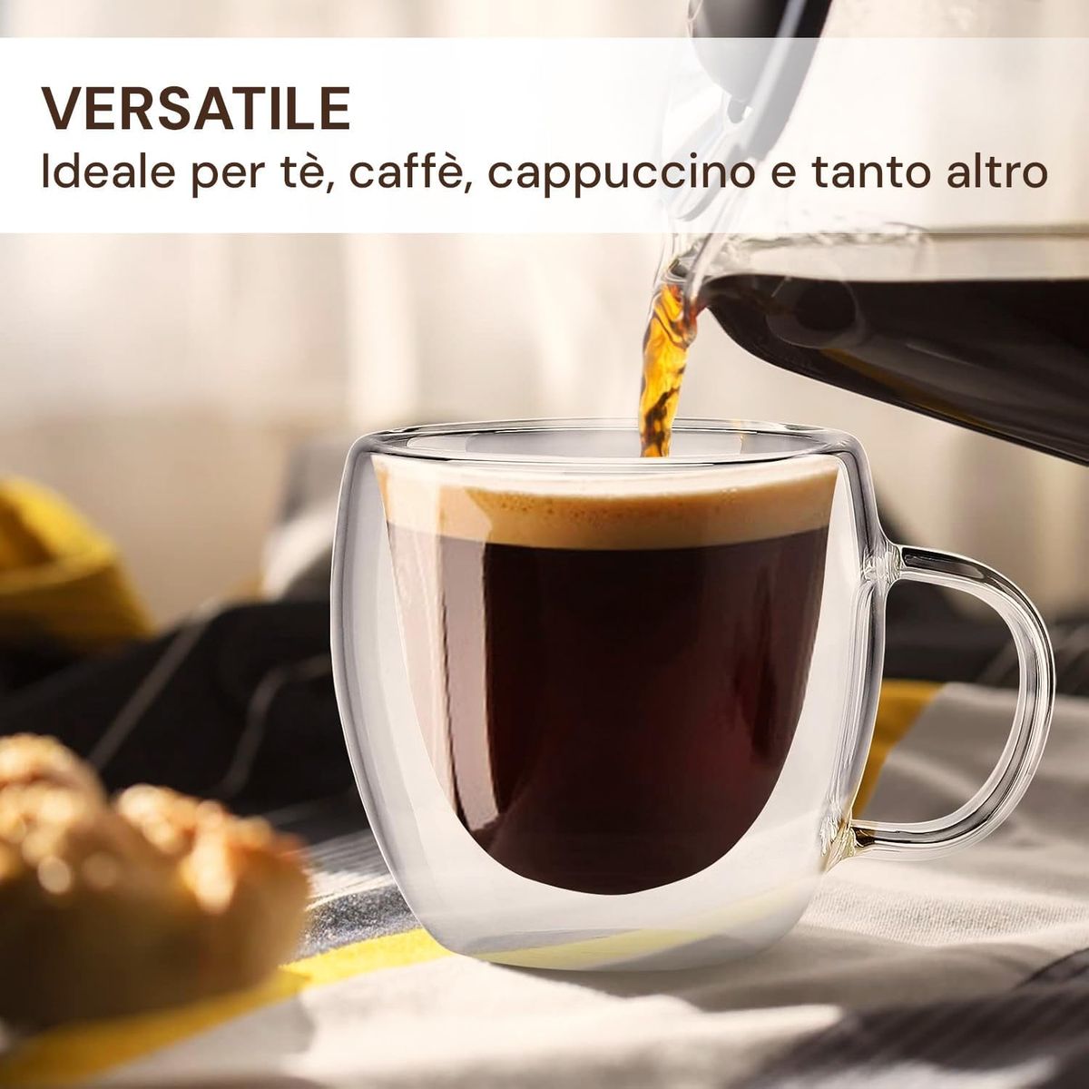 GENERICO - Pack 2 Infusora acero 1.5  + taza doble pared 250 ml