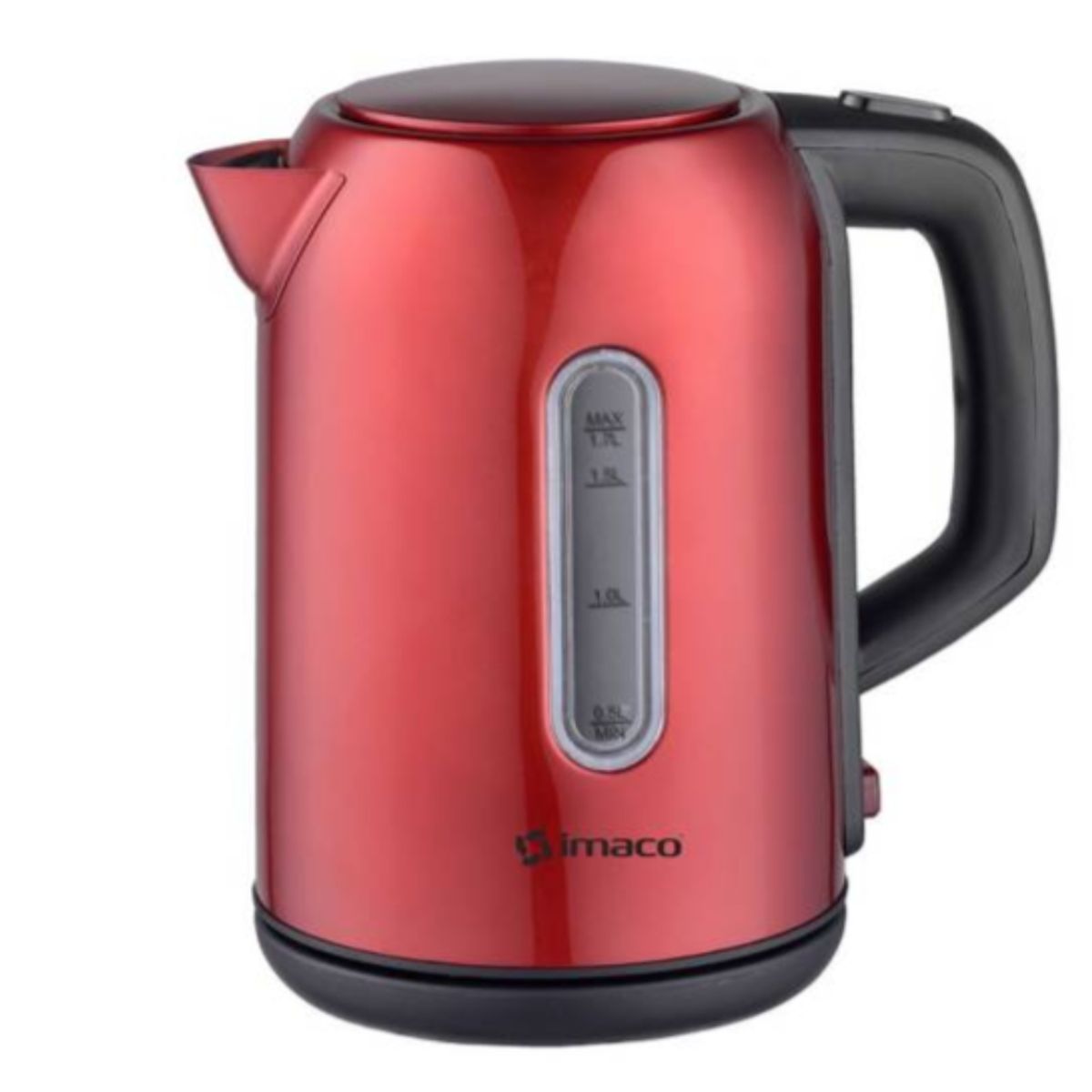 IMACO - Hervidor Eléctrico Metálico 17L Imaco KE1722R Rojo