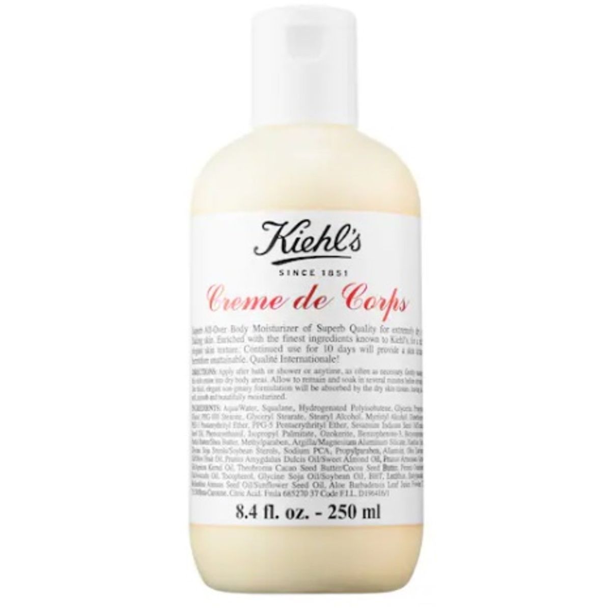 KIEHLS - Kiehls 250mL Crema Hidratantes Corporales Body Lotion  Con Squalane