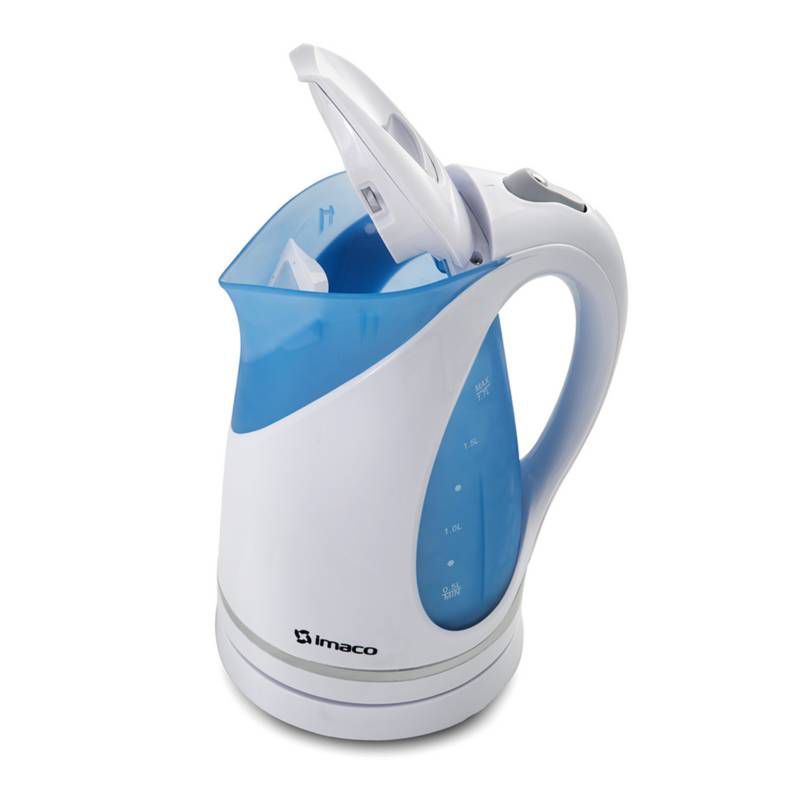 IMACO - Hervidor de Plástico Eléctrico 17L Imaco KE2004 Blanco Azul