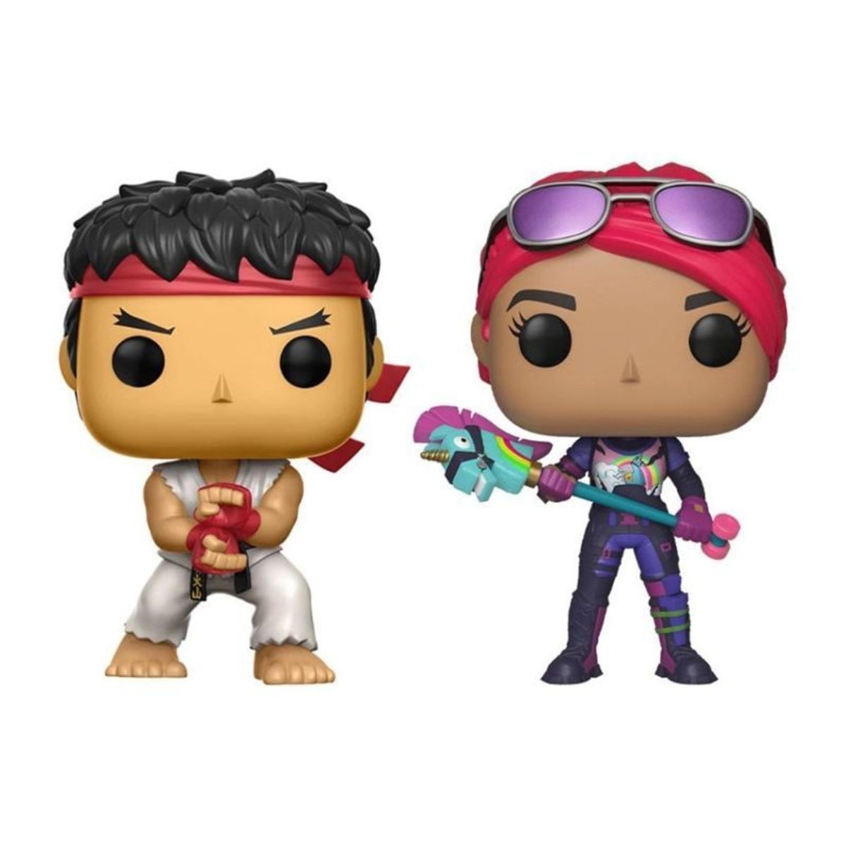 FUNKO - Funko Pop Ryu y Brite Bomber Street Fighter Fortnite 2pk