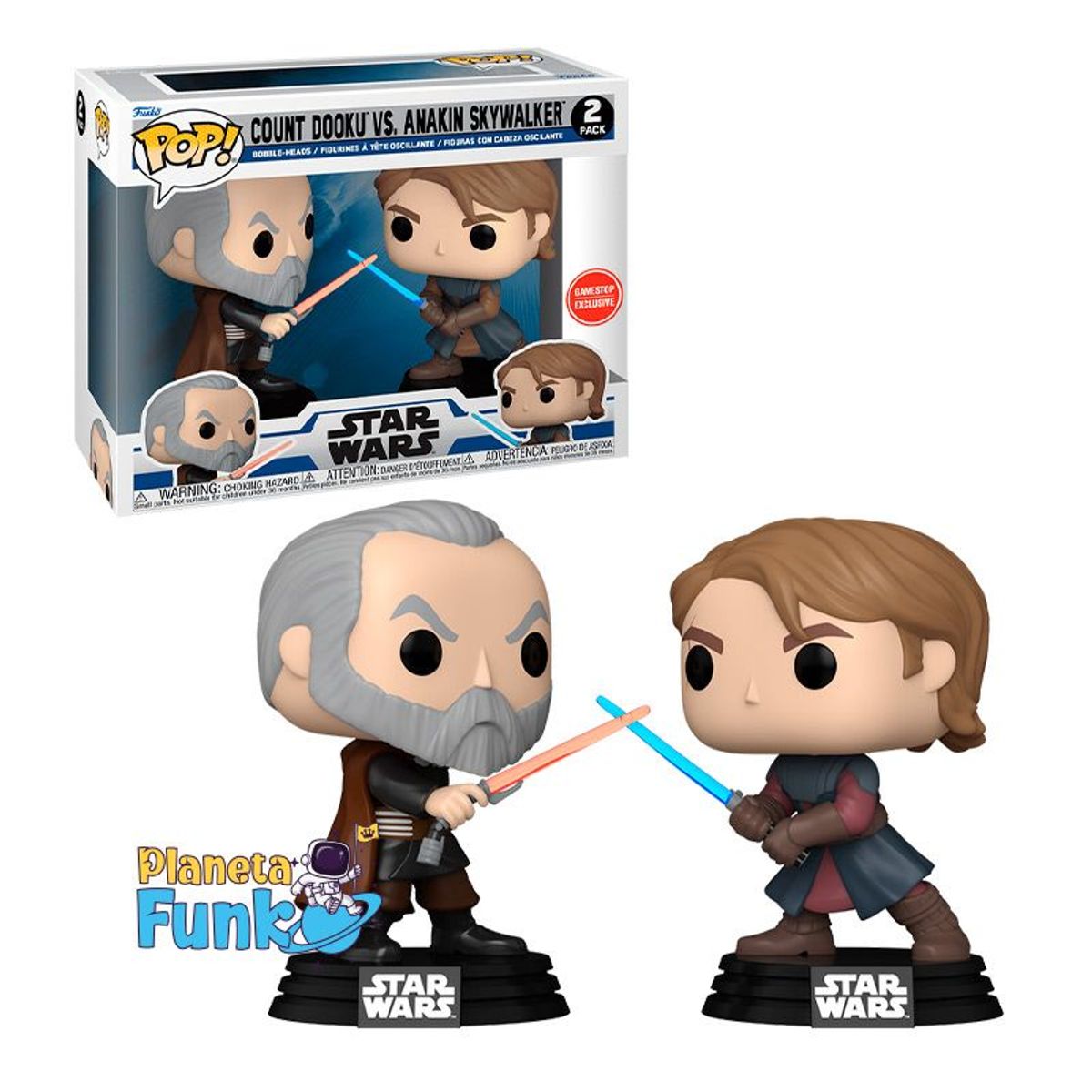 FUNKO - STAR WARS COUNT DOOKU  ANAKIN SKYWALKER