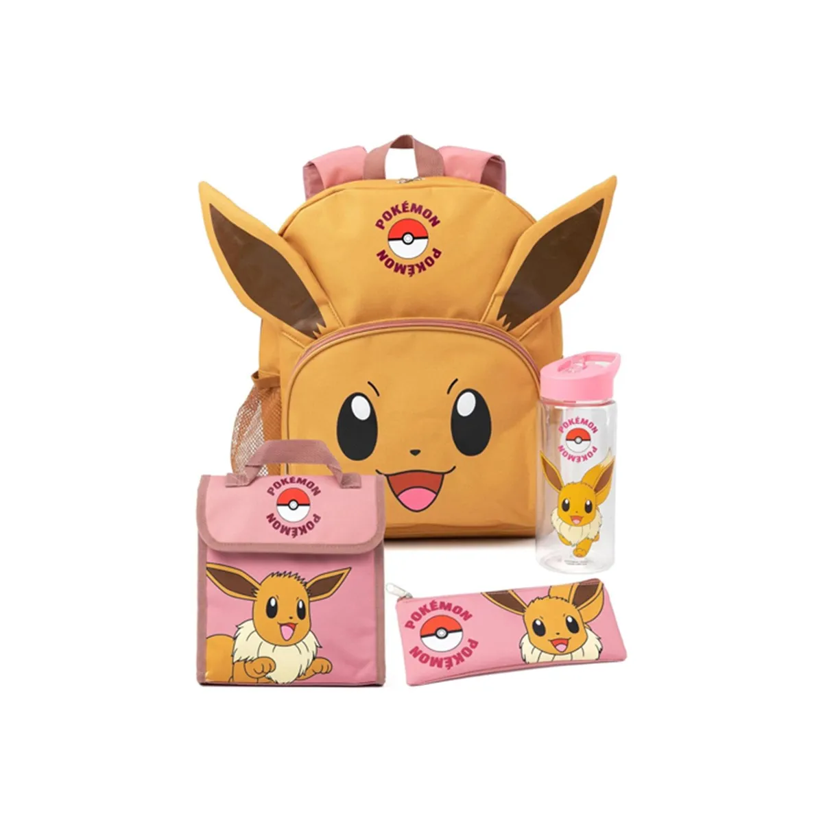 POKEMON - POKEMON MOCHILA EEVEE SET COMPLETO CON TOMATODO