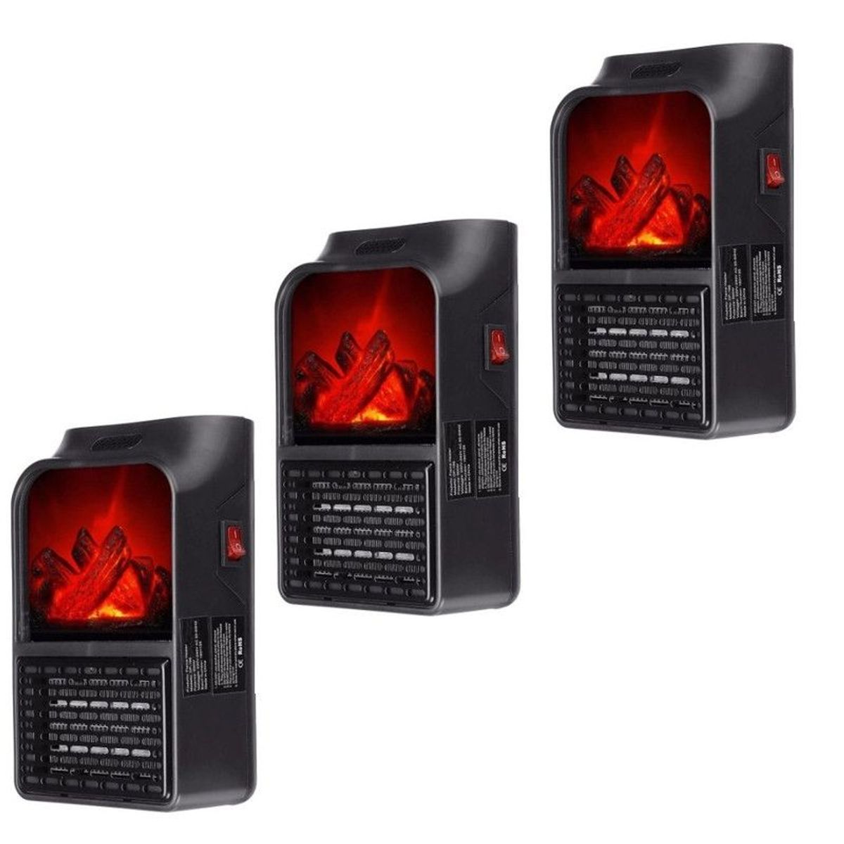 FLAME HEATER - Calefactor Flame Heater 1000w 03 Unidad