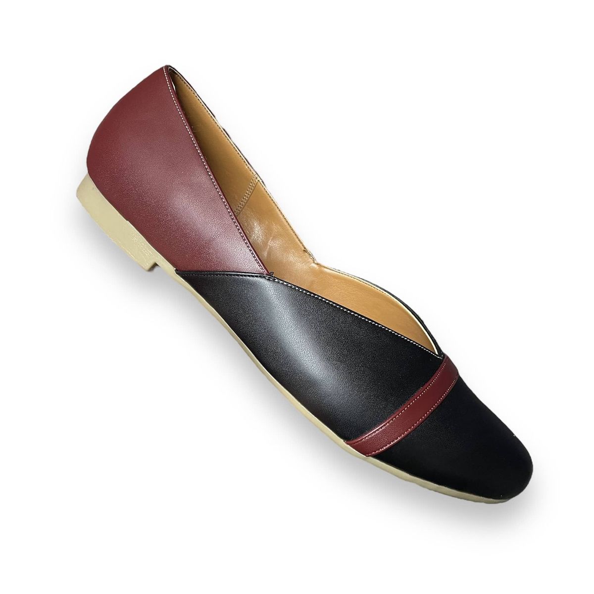 GENERICO - Balerinas Mujer Misshus Chloe negro guinda