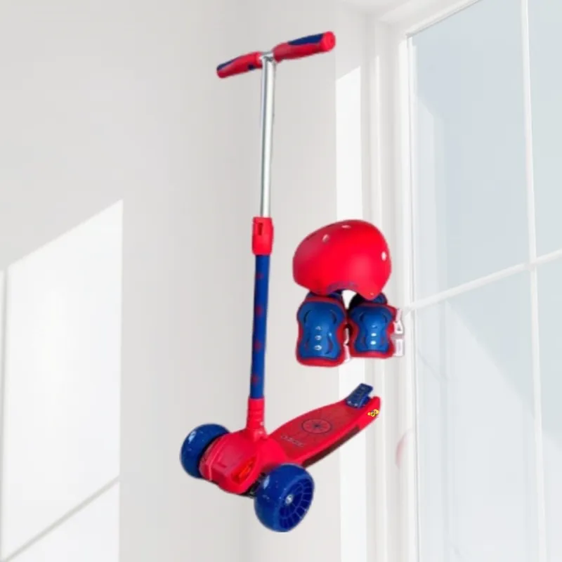 OKA - Scooter Plegable Para Niños Modelo Carrito Rojo