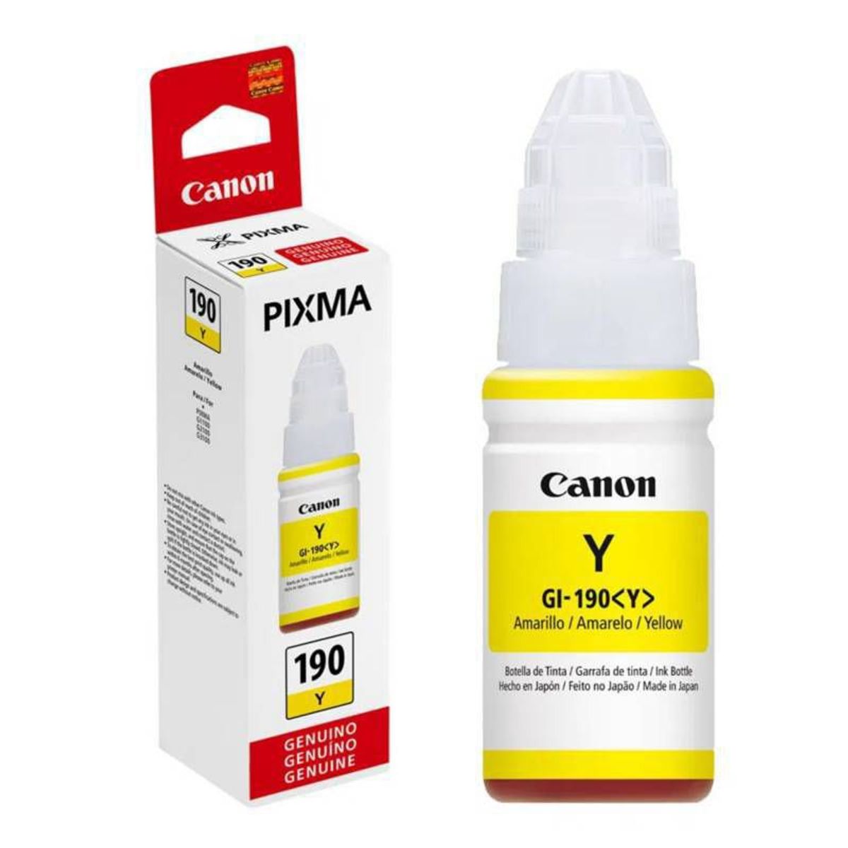 CANON - Tinta Canon 190 AMARILLO GI-190 GI190 GI-190C YELLOW 70ml
