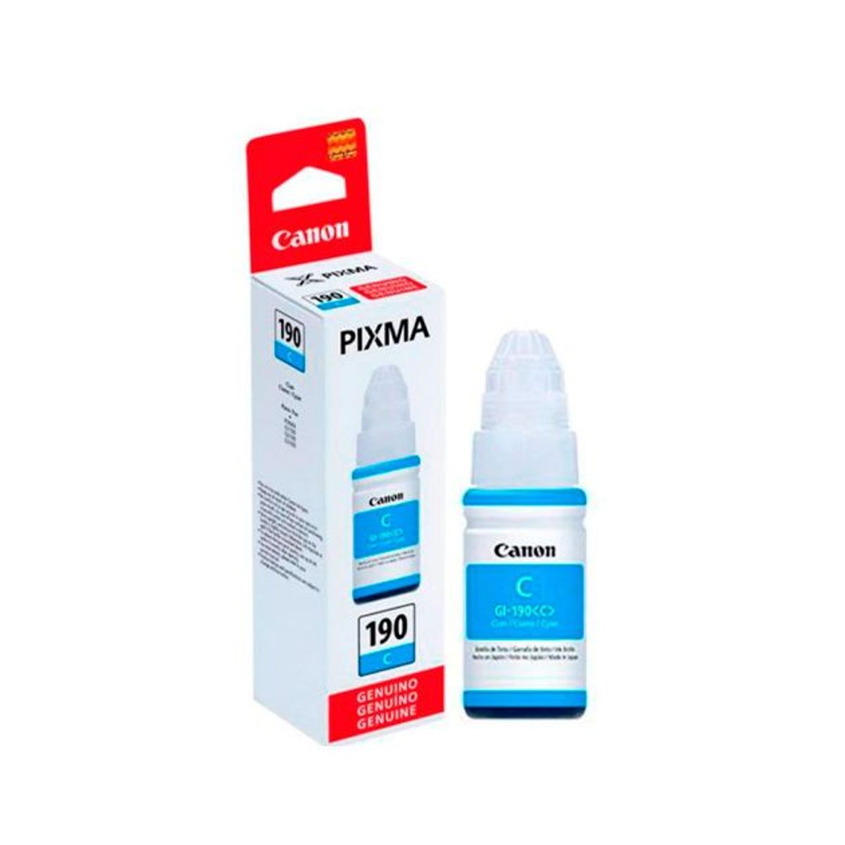 CANON - Botella de Tinta CANON GI-190 ORIGINAL Color Cyan 70ml