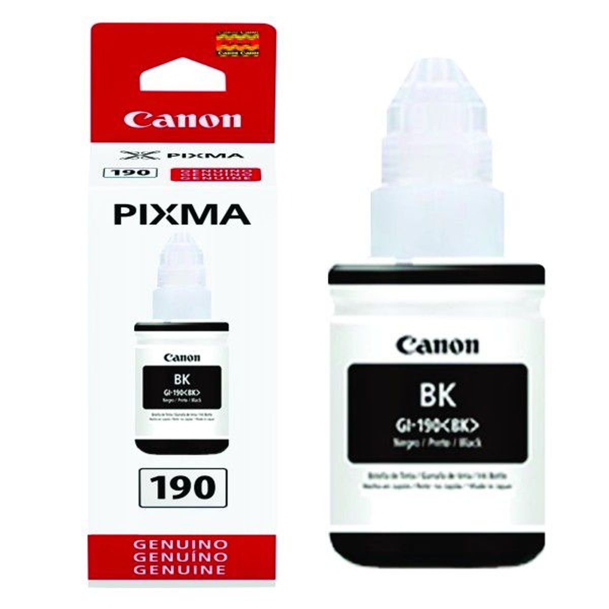 CANON - Botella de Tinta CANON GI-190 ORIGINAL Color BLACK negro 135ml