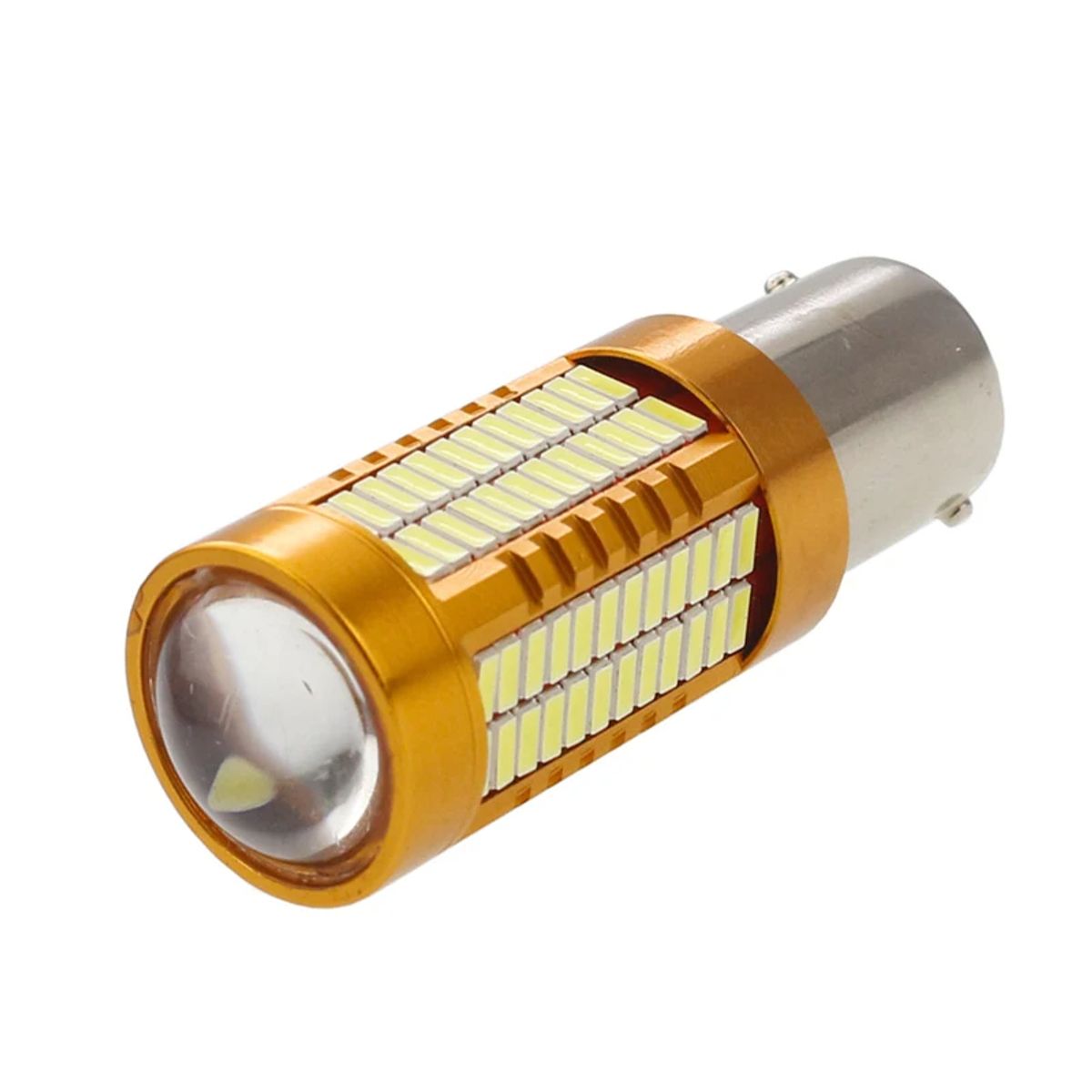 GENERICO - Par De Focos Led Ambar 1Contacto Direccional Potente Auto