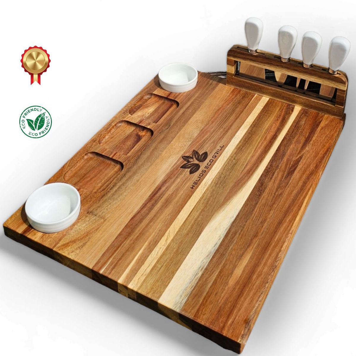 GENERICO - Set Premium Lux Tabla Grande de Acacia para Quesos  Charcuteria