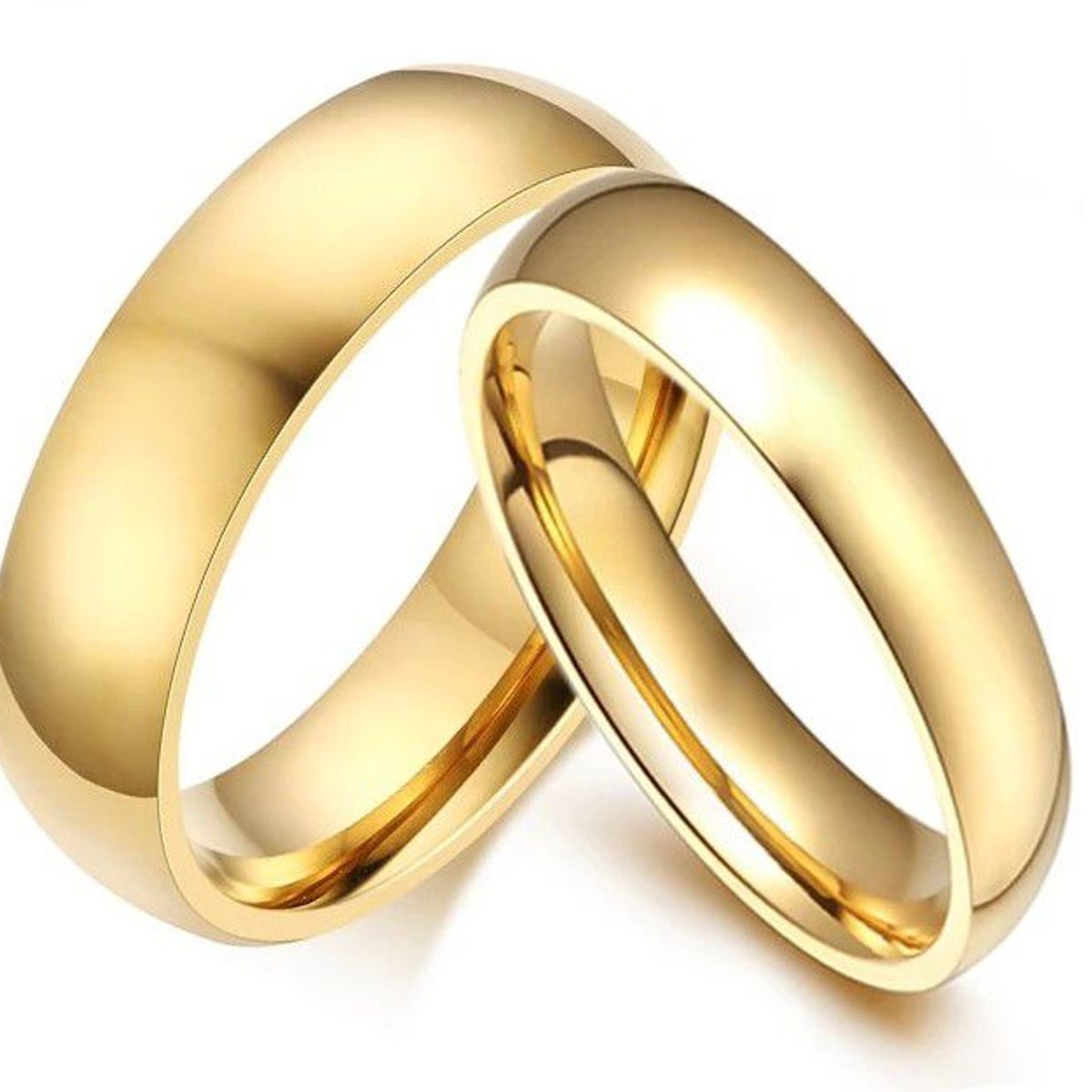 GENERICO - Aro de Alianzas Matrimonio Classic Mujer Bañado Oro 18K Novia Genieka