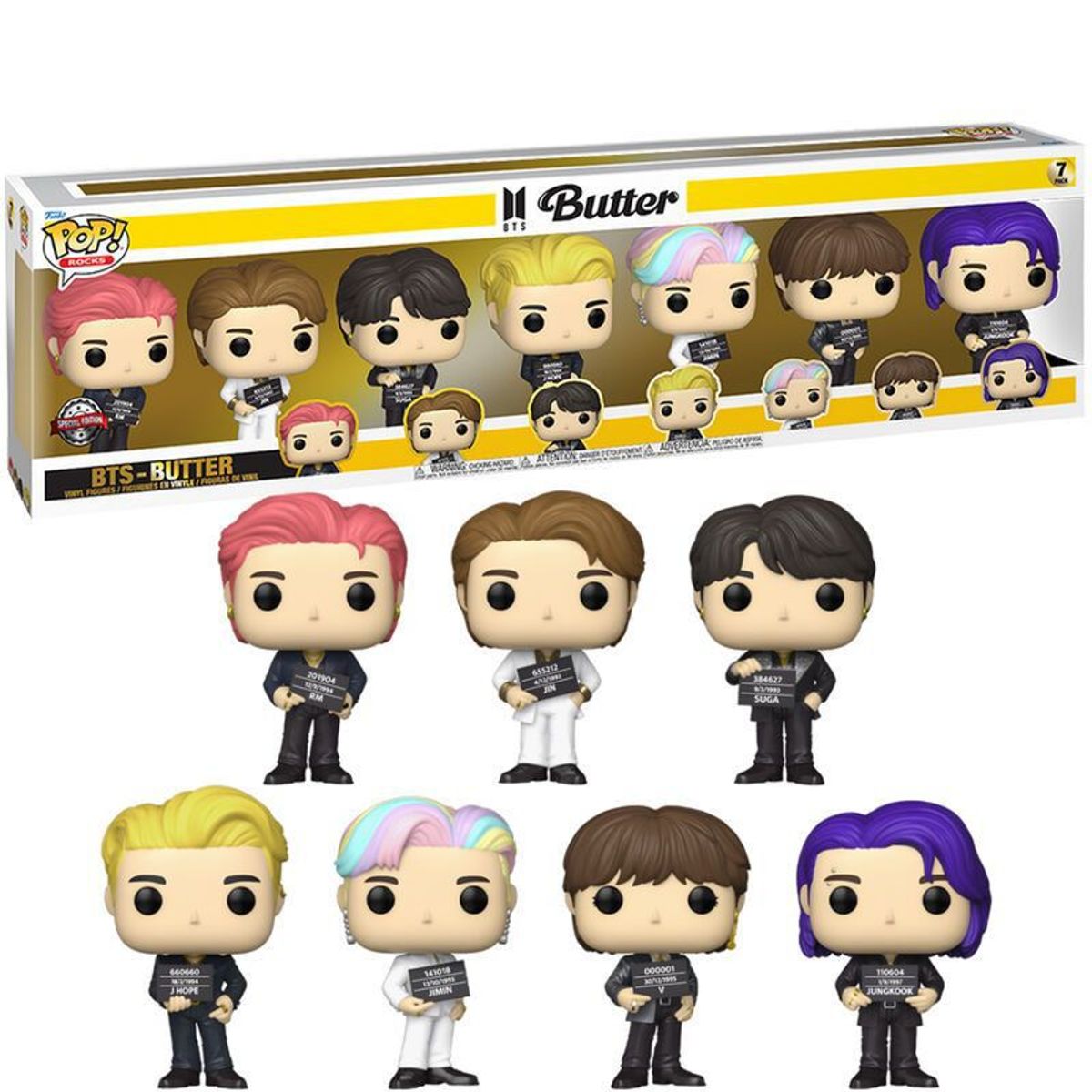 FUNKO - Funko Pop Rocks BTS Butter - Special Edition 7 pack