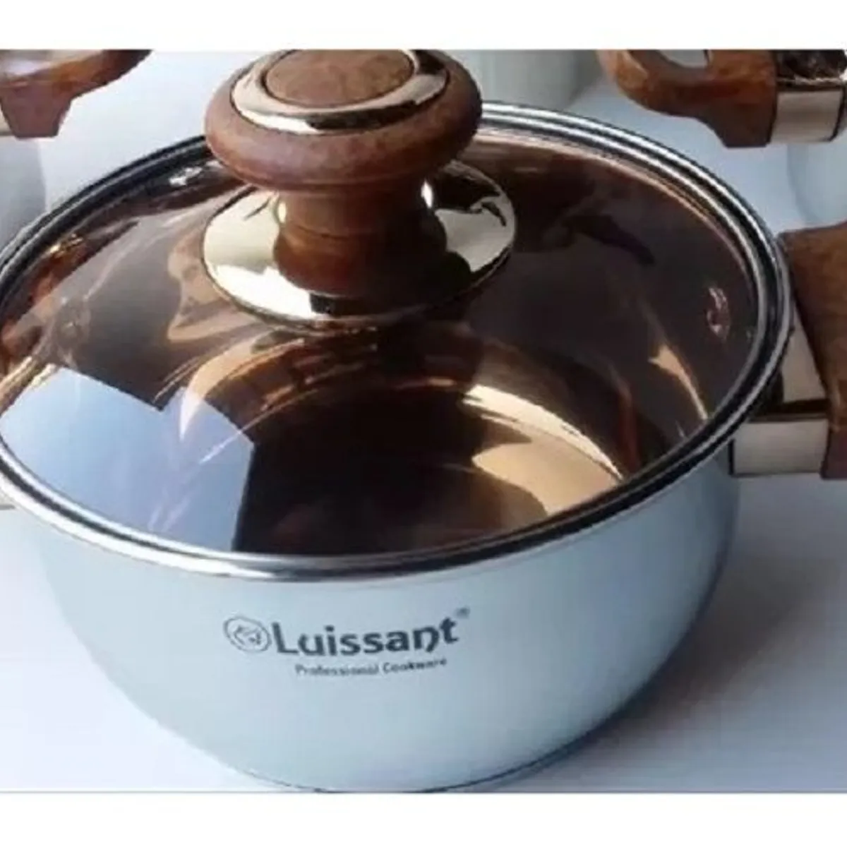 LUISSANT - Juego De Ollas Acero Inoxidable 7 Piezas Luissant