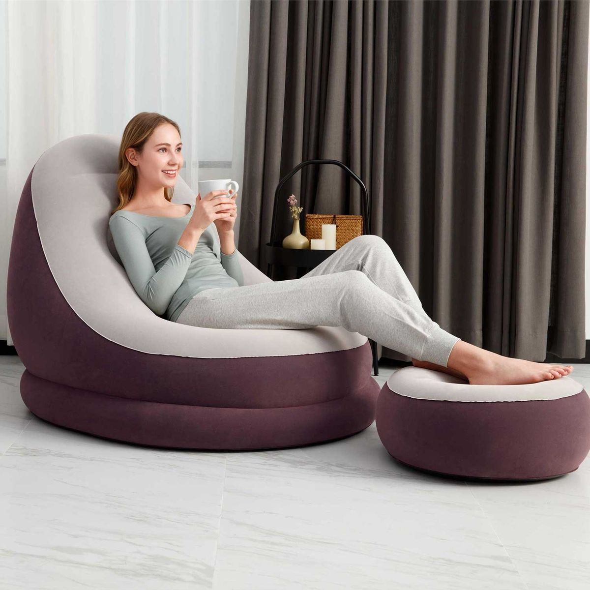 BESTWAY - Sillon Inflable Crusier Nueva Generacion Marrón - Bestway