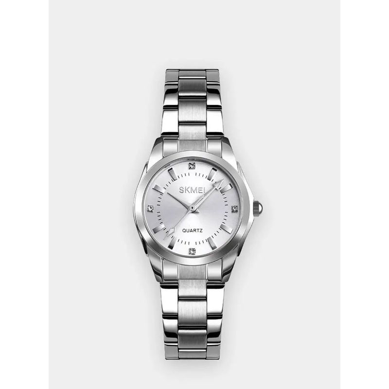 SKMEI - RELOJ SKMEI 1620 PLATEADO CORREA ACERO PARA MUJER