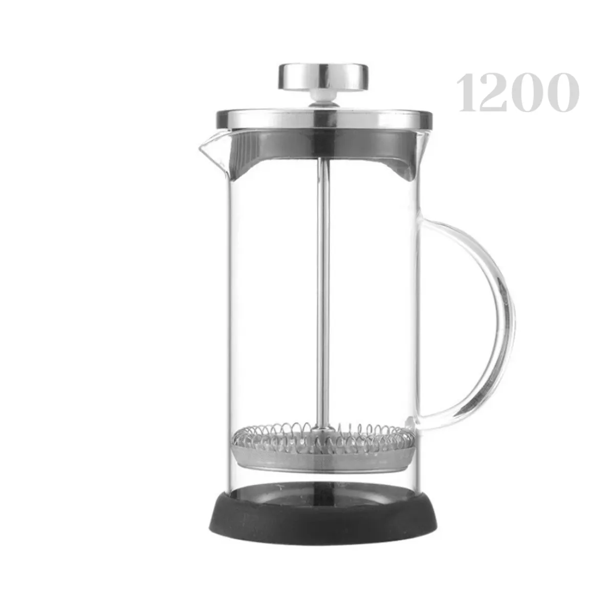 GENERICO - Cafetera prensa francesa de acero 1200 cc