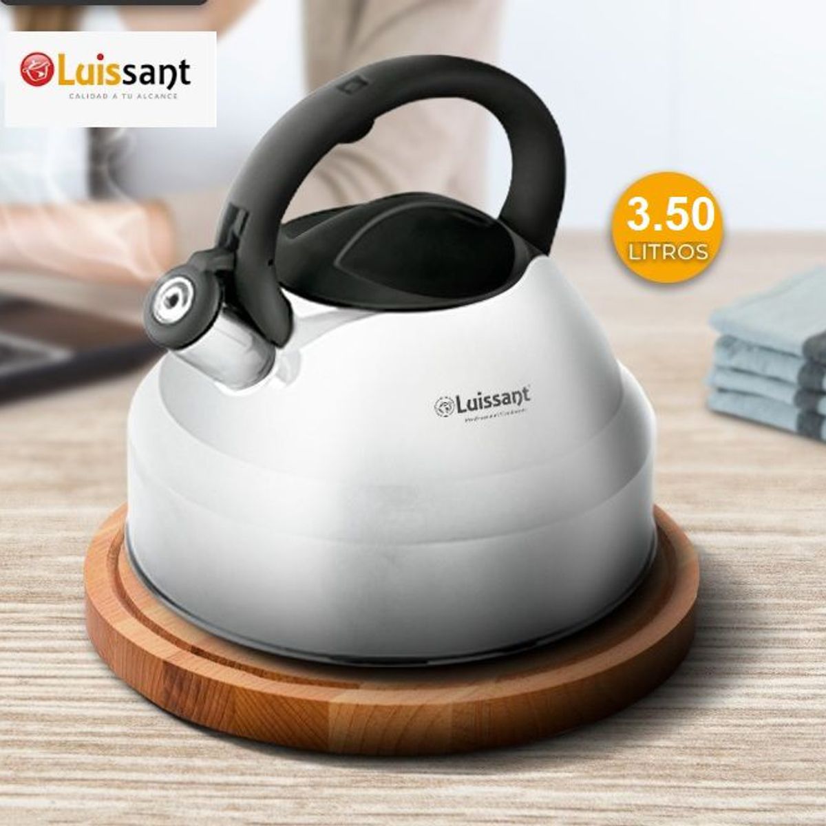 LUISSANT - Tetera 3.50 lt. Acero Inoxidable Luissant