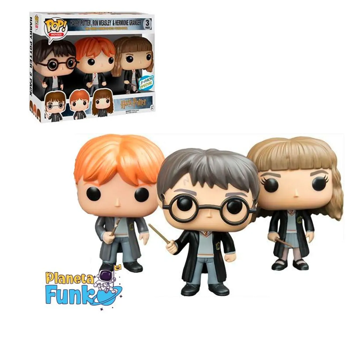FUNKO - HARRY POTTER HERMIONE GRANGER RON WEASLEY