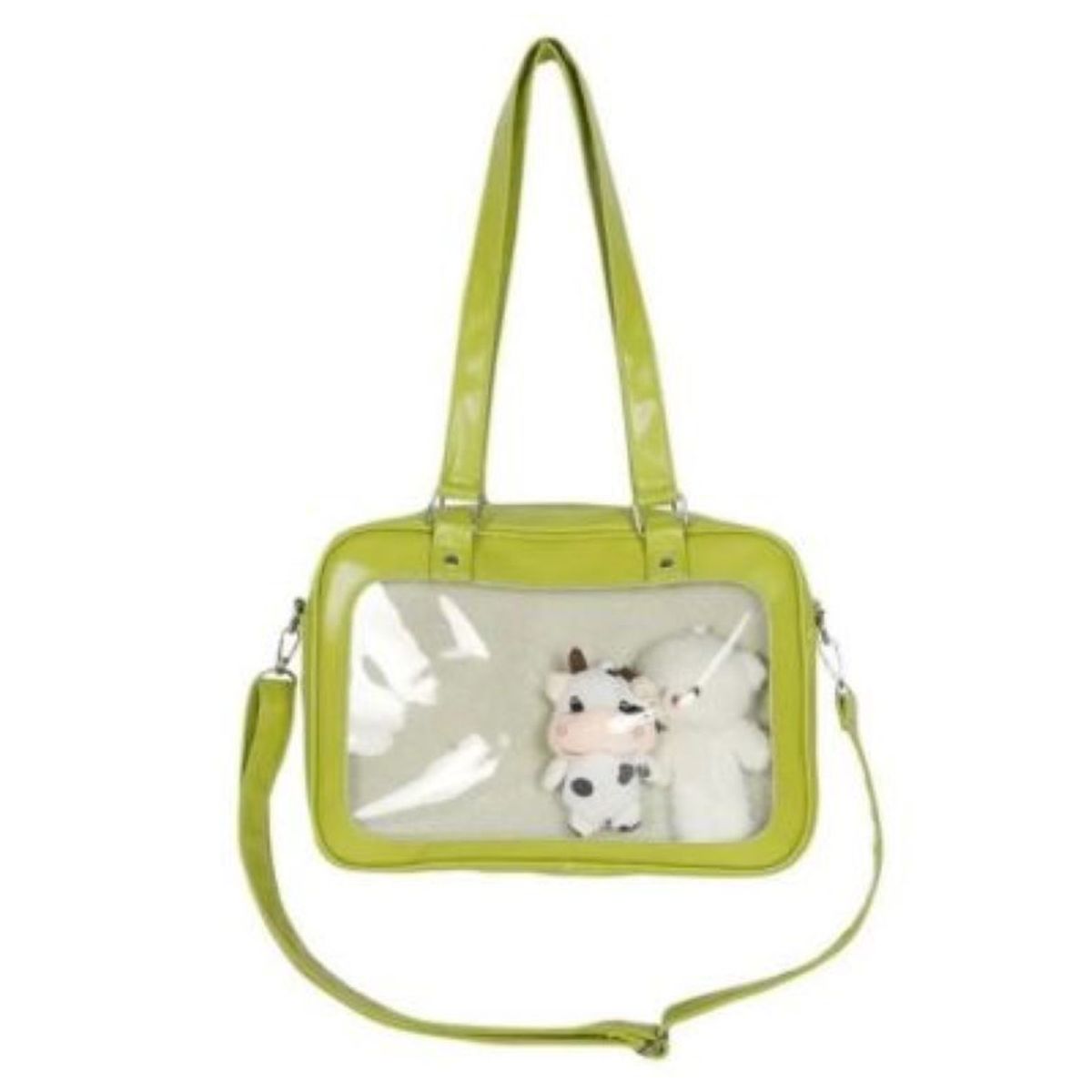 GENERICO - BOLSO PLAYERO DE CUERO PU KAWAI VERDE