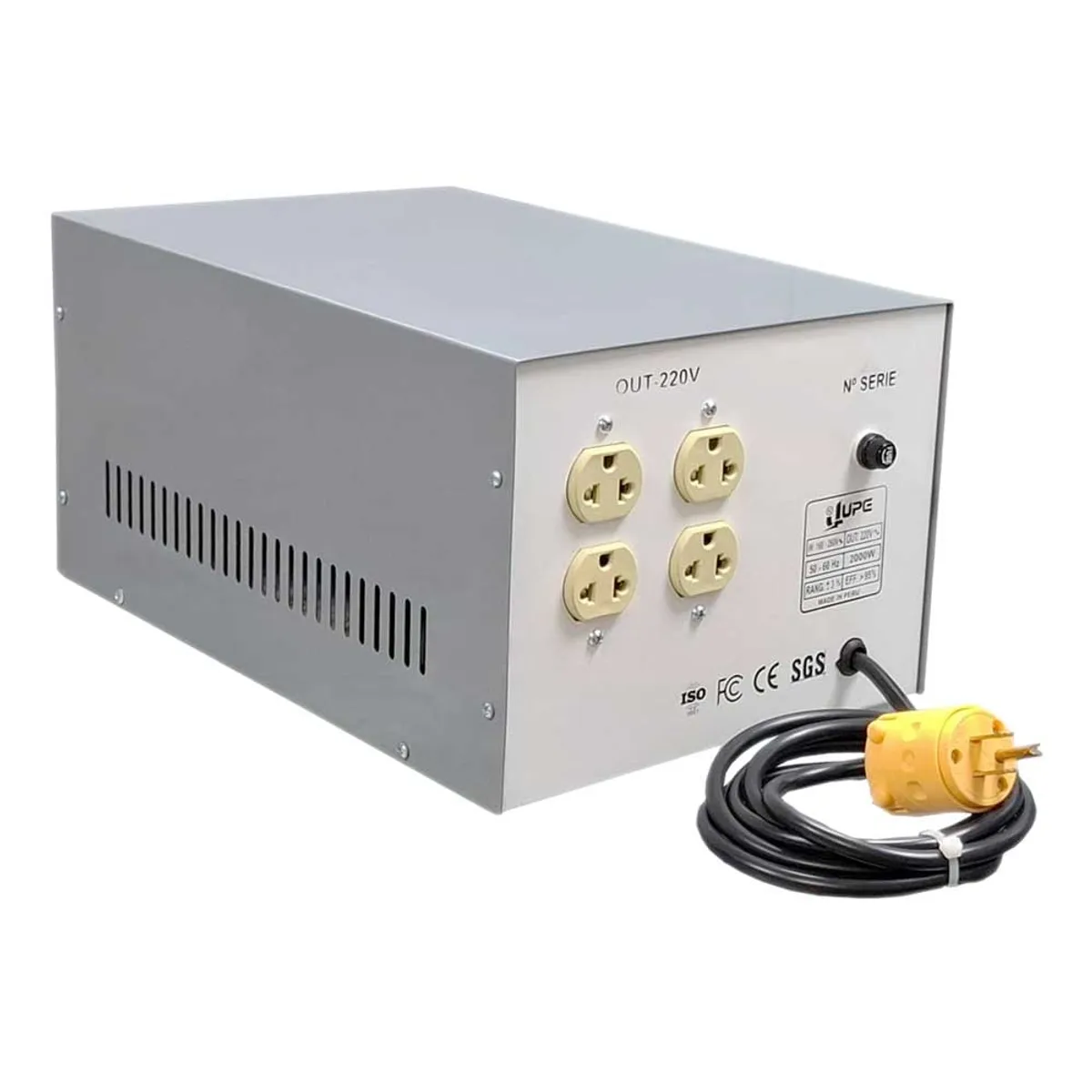 JUPE SUMINISTROS DE ENERGIA - Estabilizador Solido de 2KVA 2000W 220V
