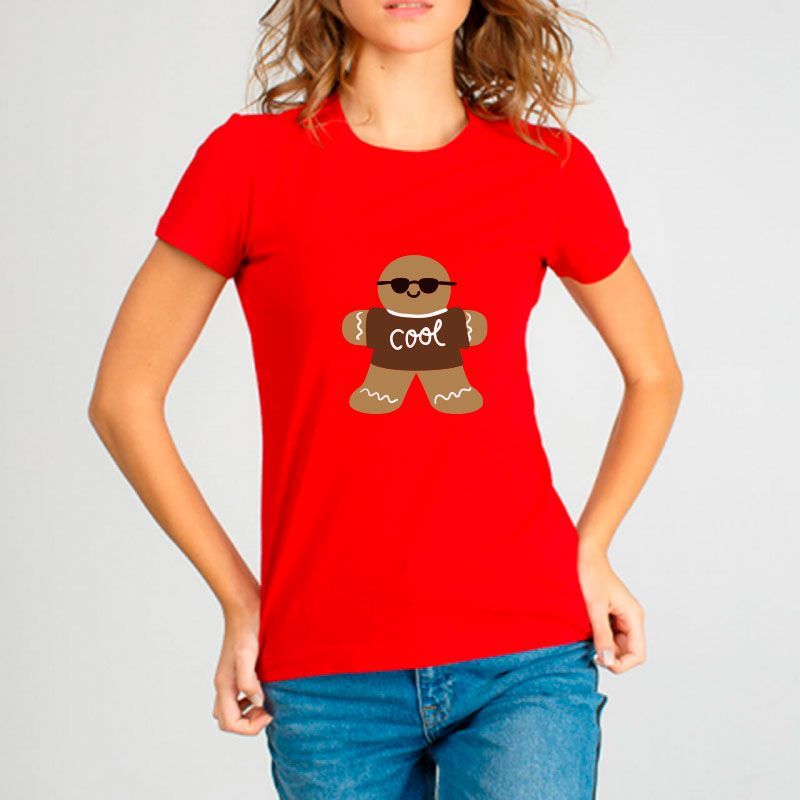 GENERICO - Polo Mujer Manga Corta Galleta Cool - Nathalie Love It - Rojo