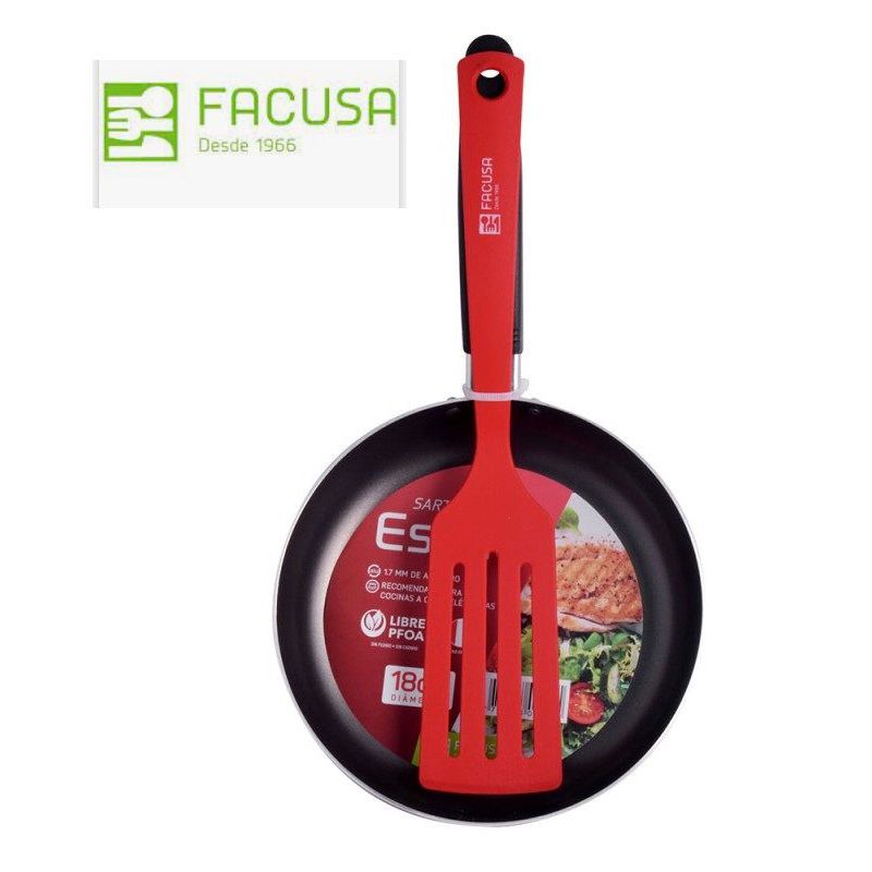FACUSA - Sartenes Facusa Roja 20 cm con Espatula