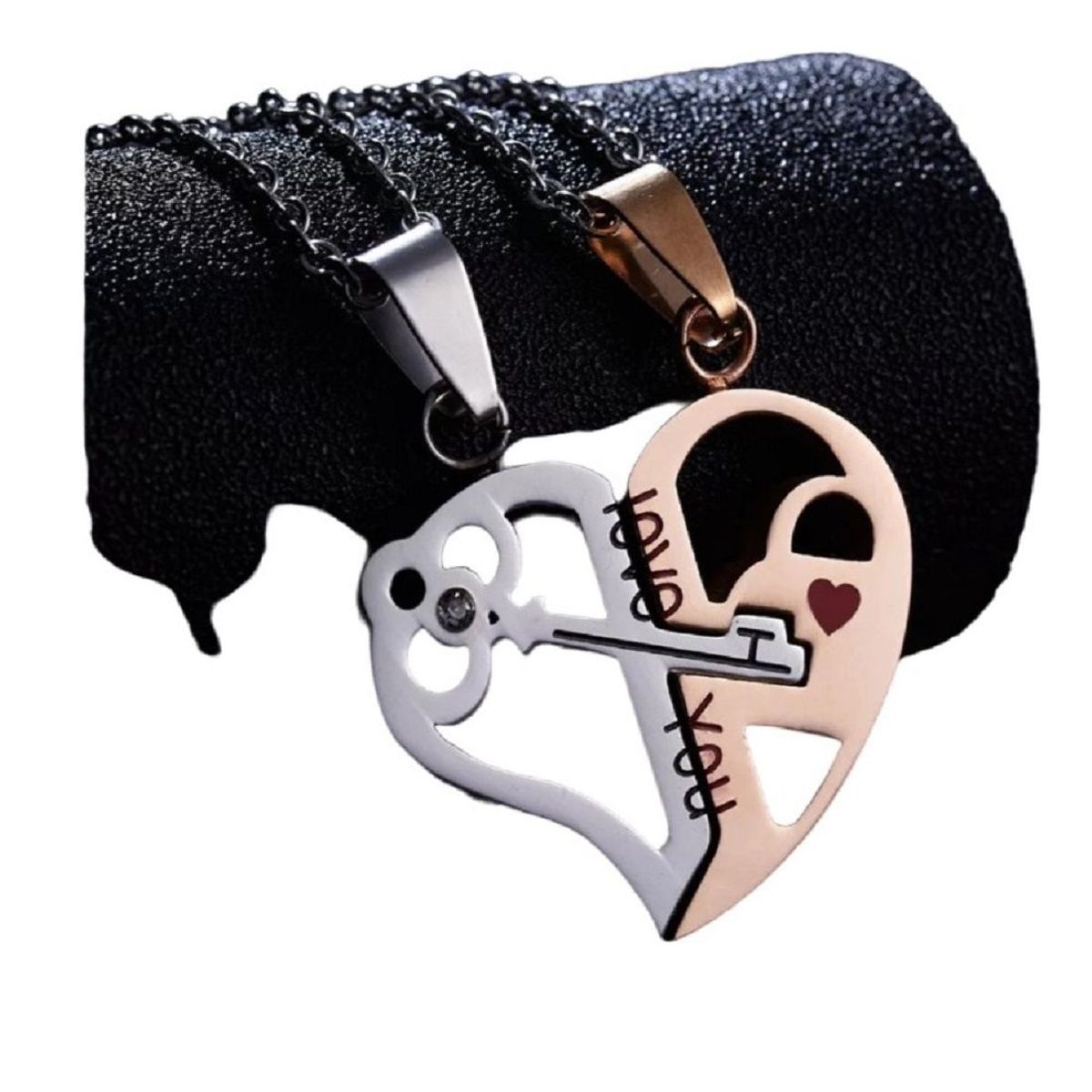 GENERICO - Set de Collares Llave de Amor  Enamorados Parejas Novios  - Genieka