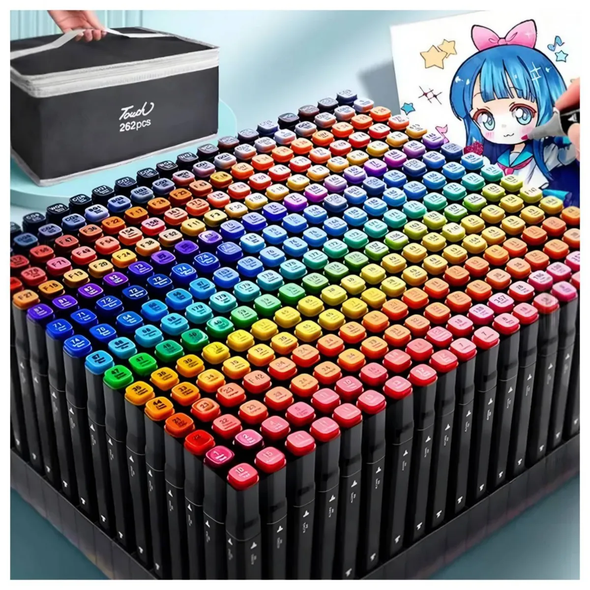 TOUCH - PLUMONES TOUCH 262 PIEZAS