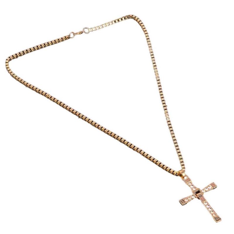 GENERICO - Collar Rápidos y Furiosos Cruz Regalo San Valentín Genieka