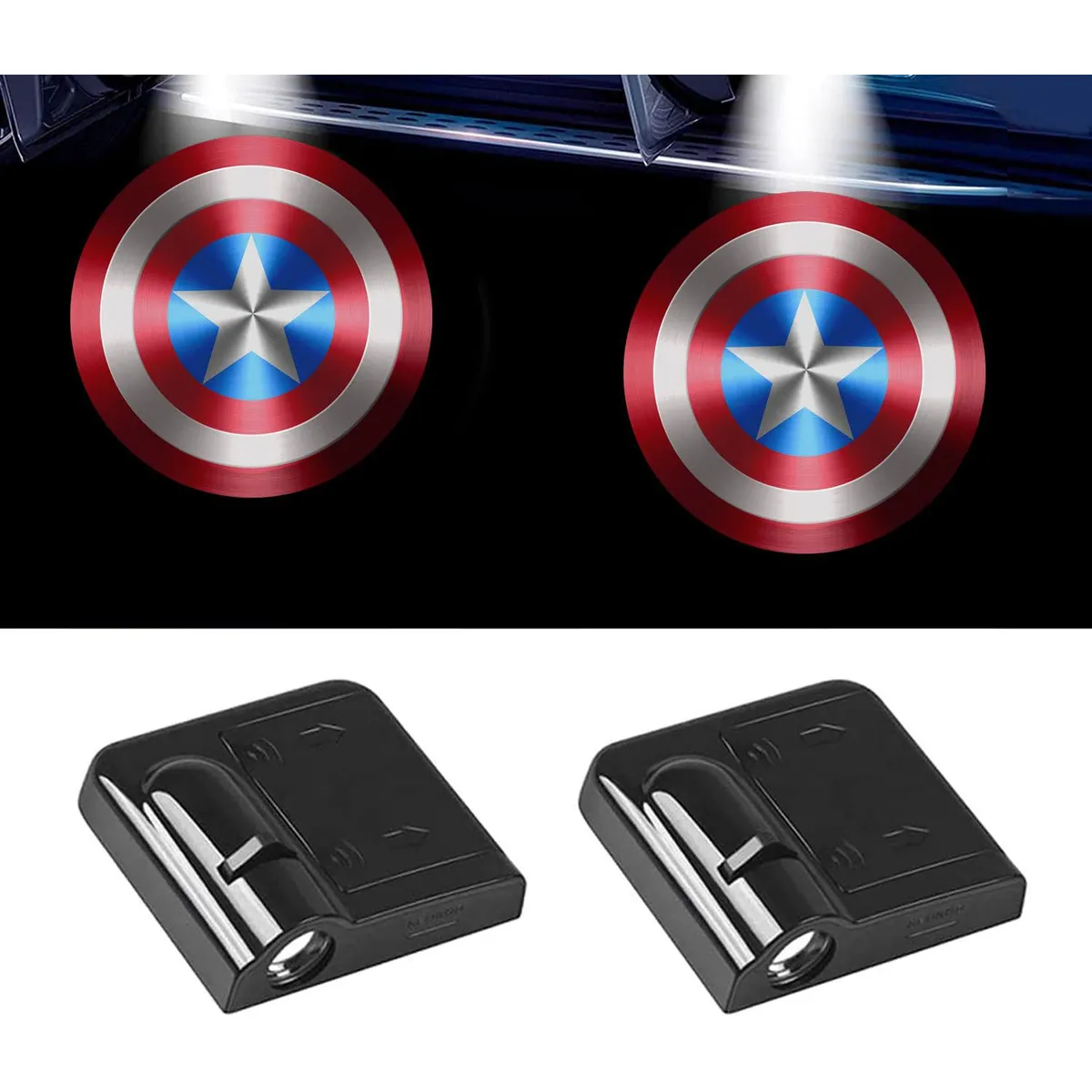 GENERICO - PROYECTOR LOGO PARA AUTO - CAPTAIN AMERICA