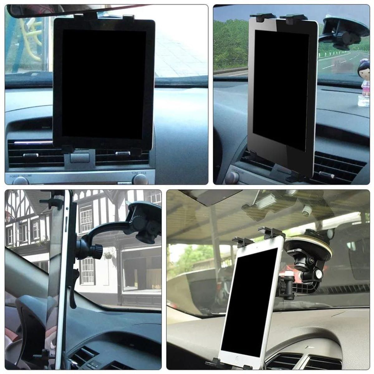 SEISA - Holder Soporte Tablet IPad para Auto 360° Chupón