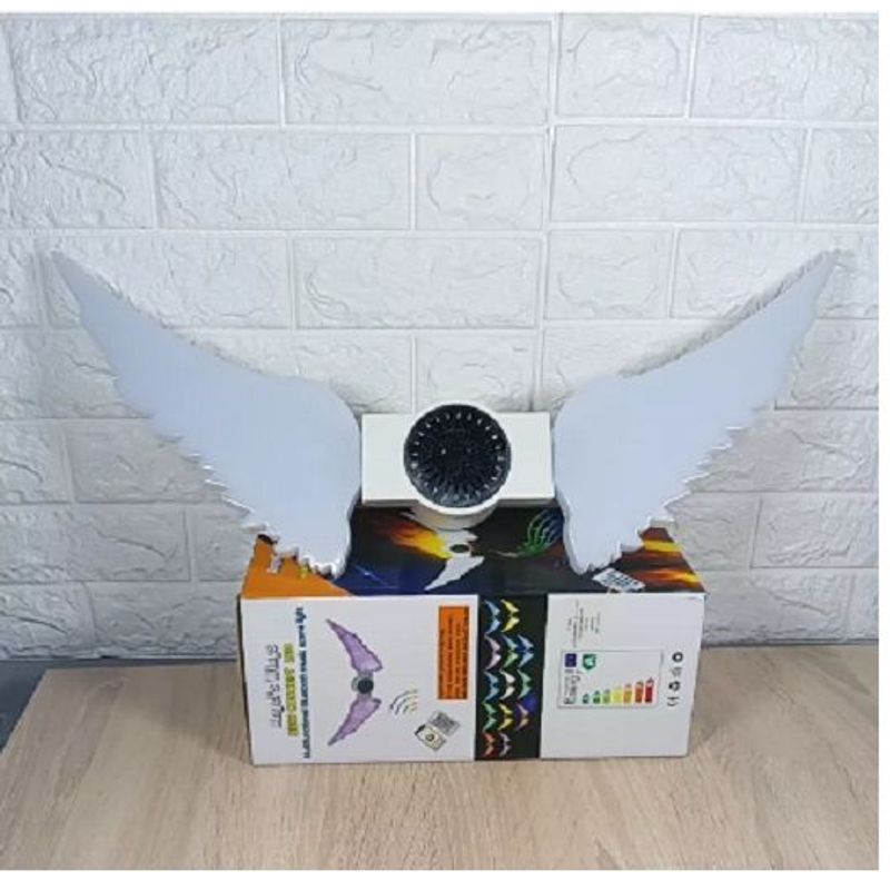 OEM - Ampolleta Led 50W E27 RGB Alas de Ángel con Parlantes Bluetooth
