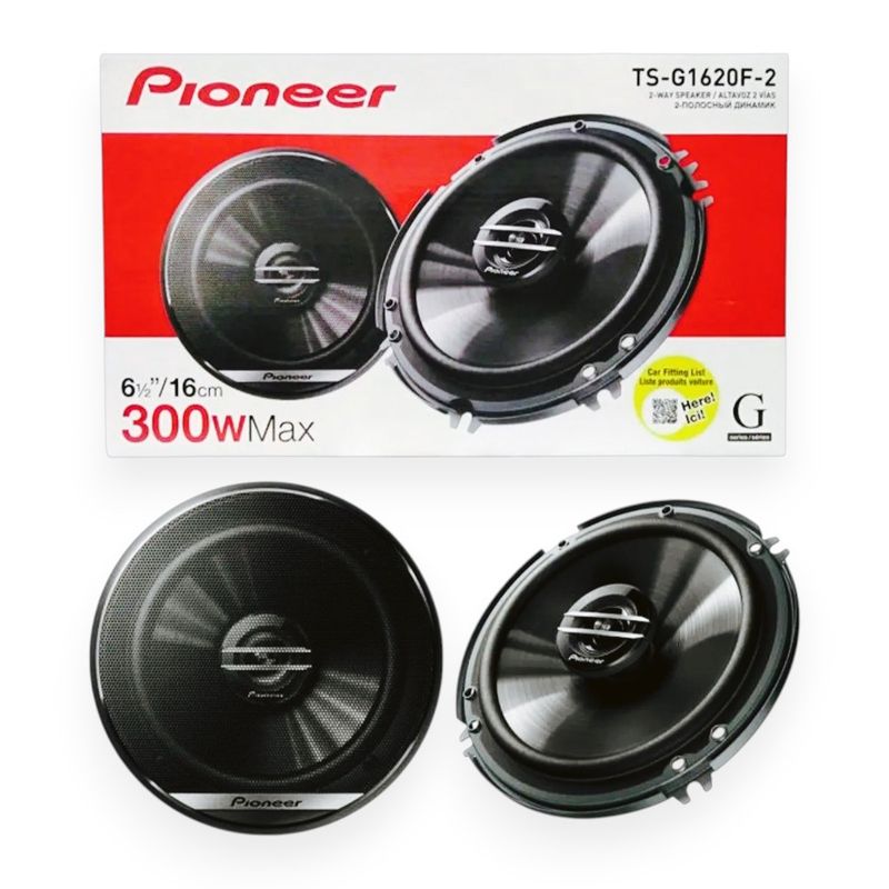 PIONEER - Parlantes Redondos 300W 2 Vias Pioneer TS-G1620F-2
