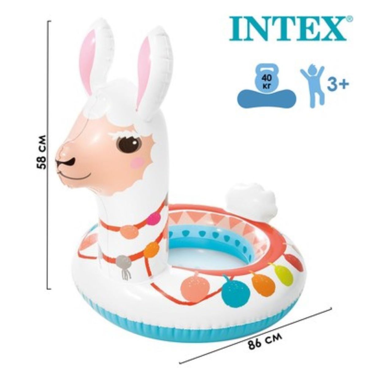 INTEX - Flotador Inflable Intex llama  3 - 6 años
