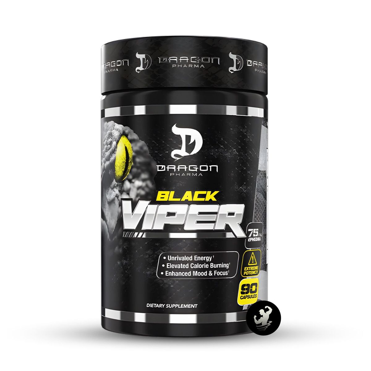 GENERICO - Quemador de grasa Black Viper 90 caps Dragon Pharma