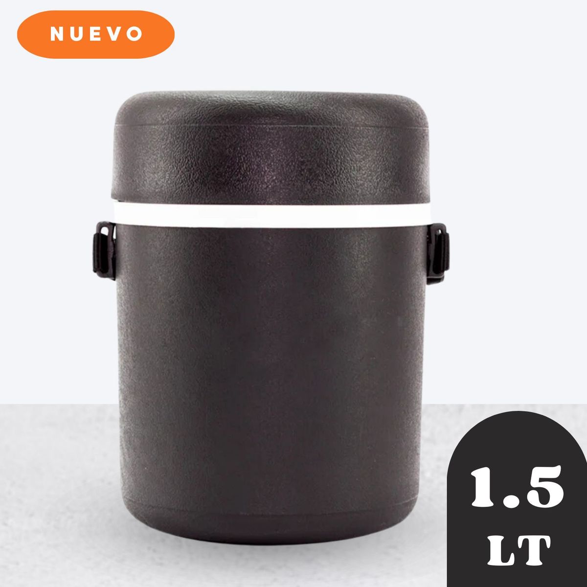 POLIMES - Termo comida clásico 1.50 lt Negro - polimes