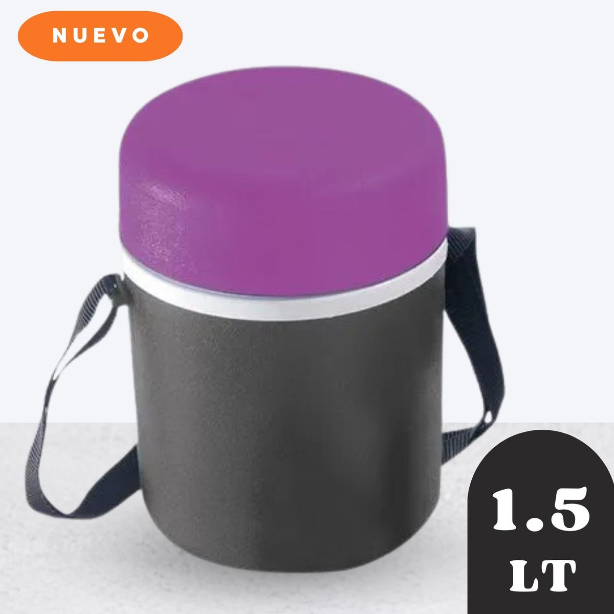 POLIMES - Termo comida clásico 1.50 lt morado - polimes