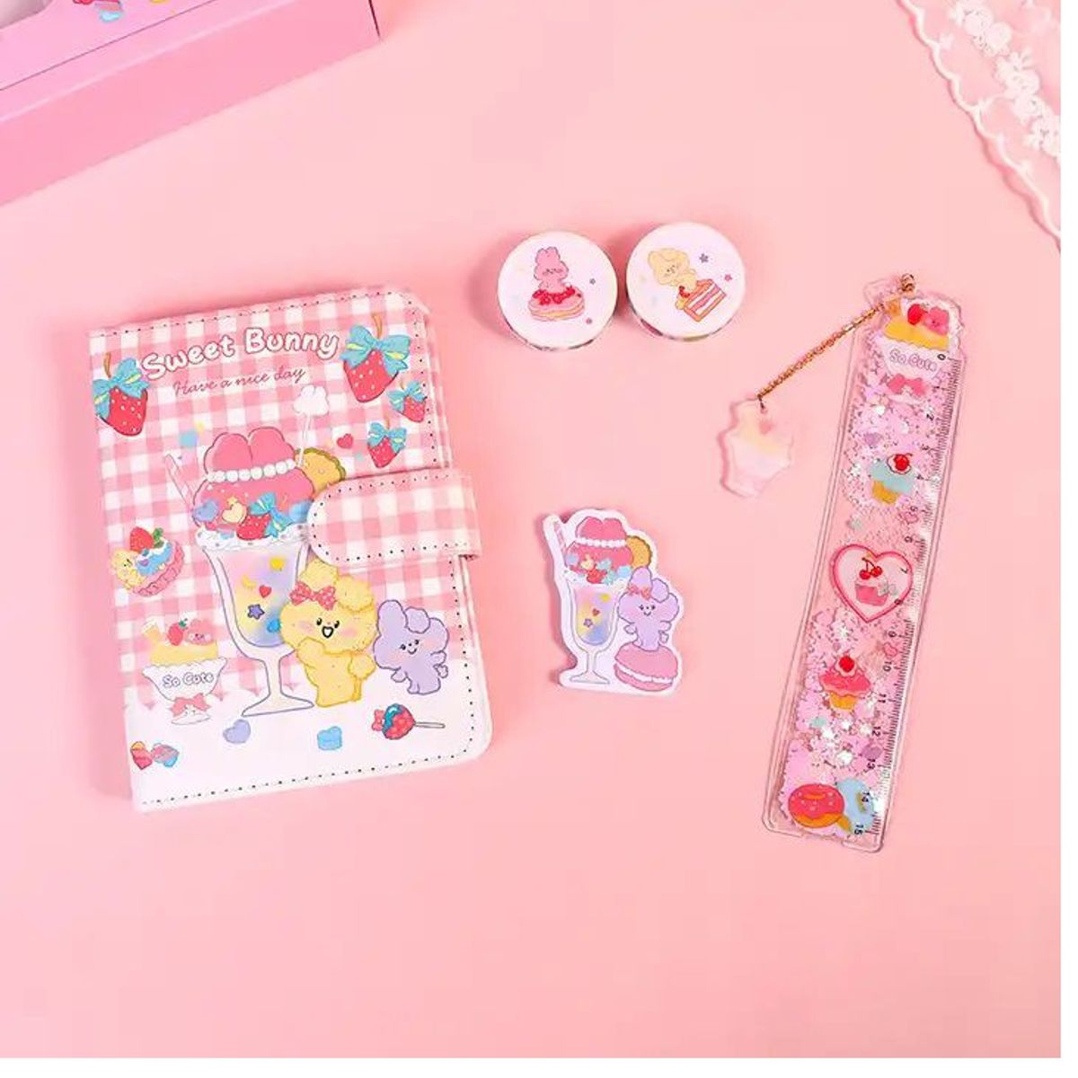 OEM - Diario con Set de Manualidades para Niños Color Rosado