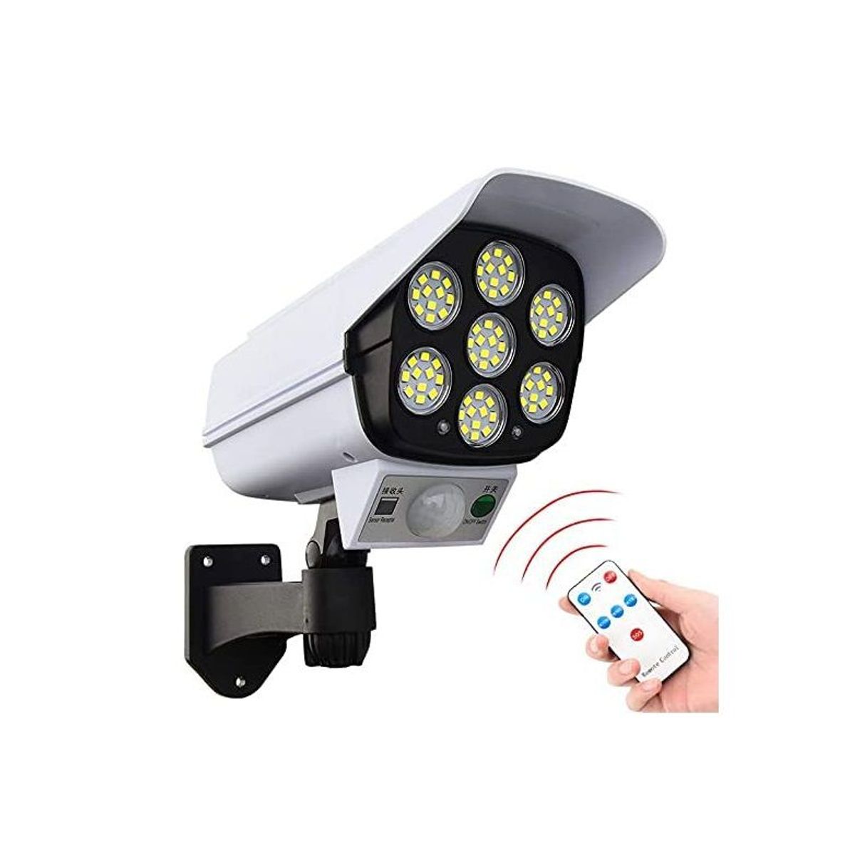 OEM - Lampara Solar Led Tipo Cámara De Seguridad Con Sensor Movimiento