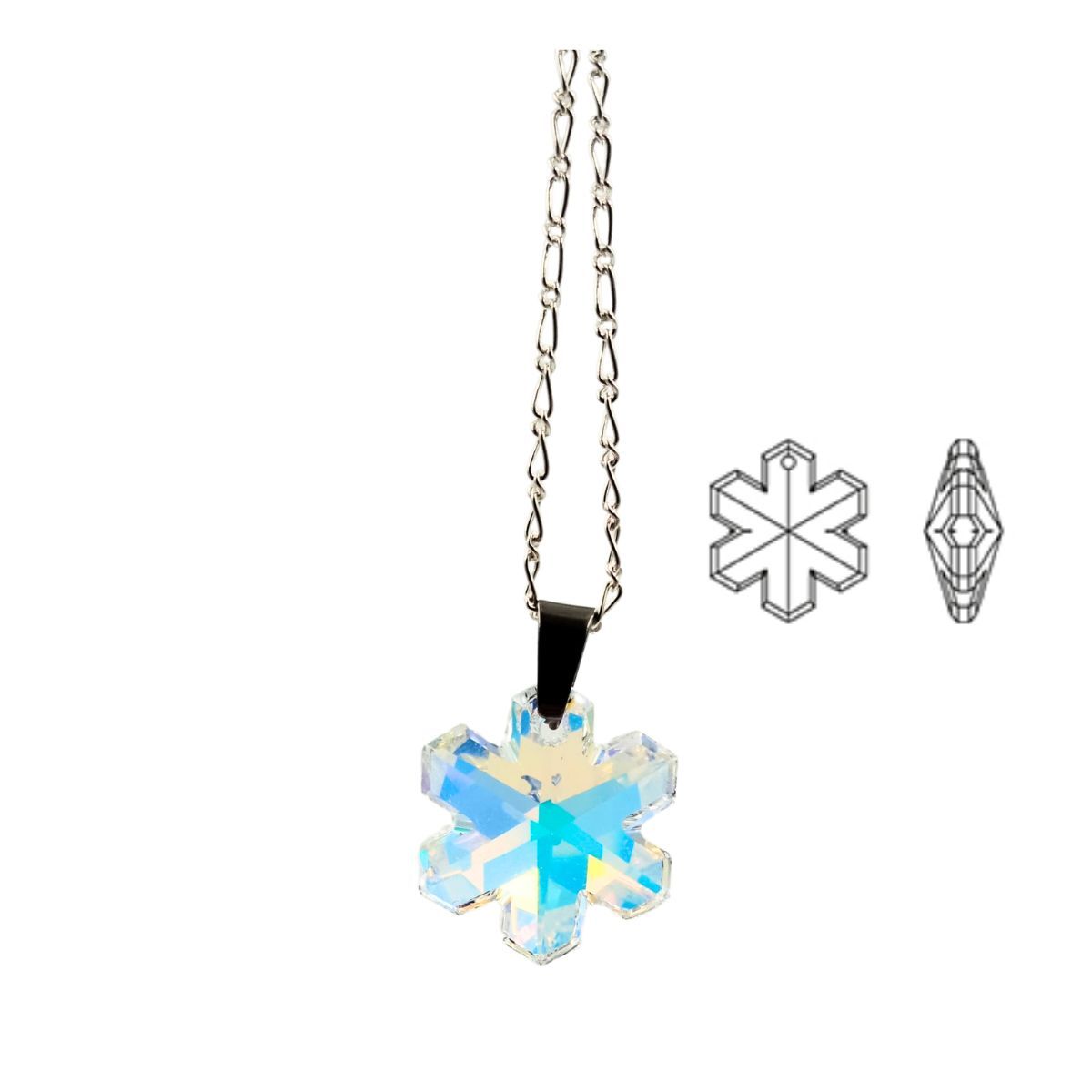 BAGSON - Collar Plata 925 Cristal Austriaco con caja Regalo