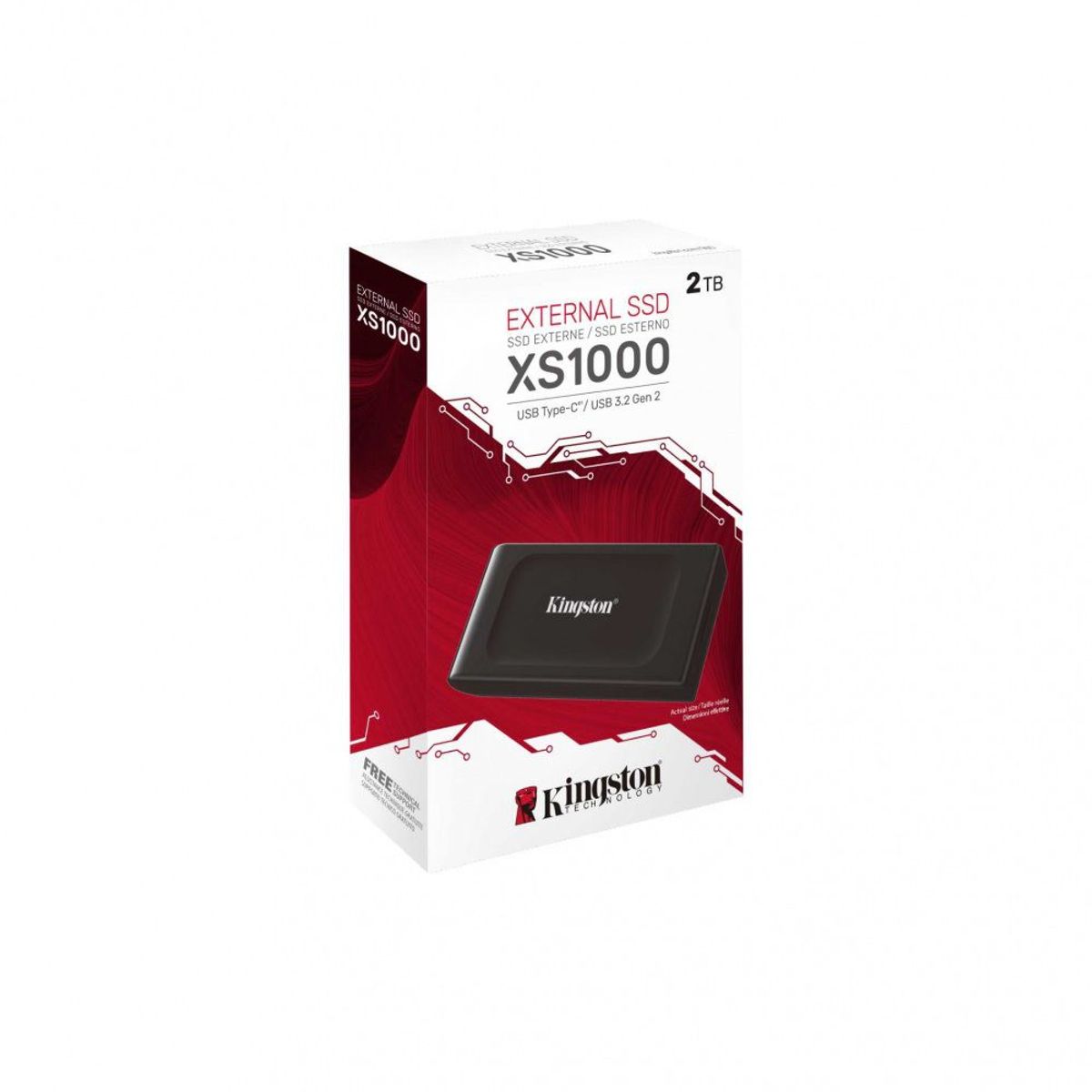 KINGSTON - Disco Solido SSD Kingston XS100 2TB Compacto USB 3.2 SXS1000-2000G