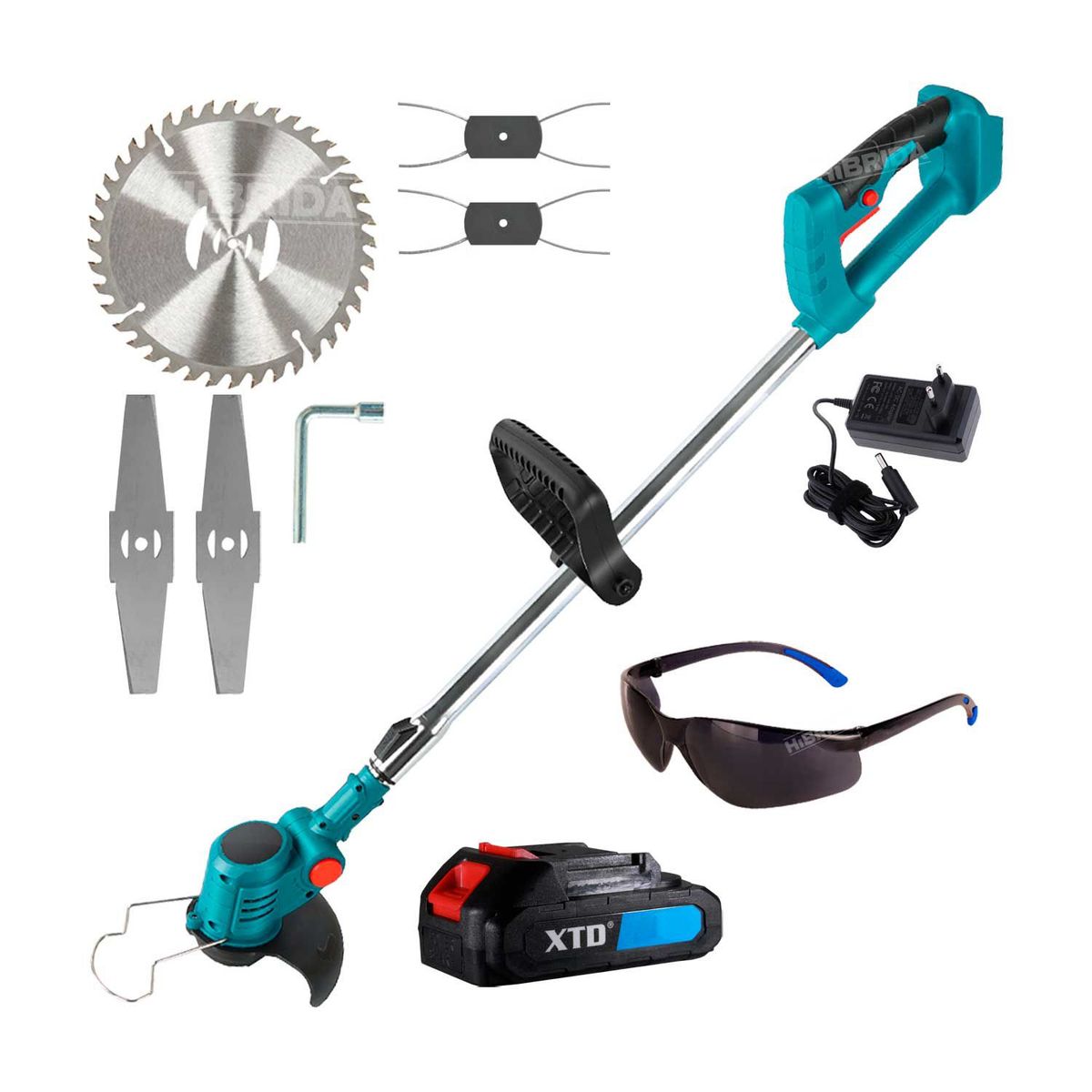 GENERICO - CORTADORA DE CÉSPED GRASS INALÁMBRICA  BATERÍA  CARGADOR