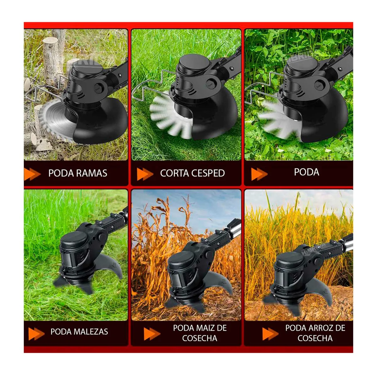 GENERICO - CORTADORA DE CÉSPED GRASS INALÁMBRICA  BATERÍA  CARGADOR